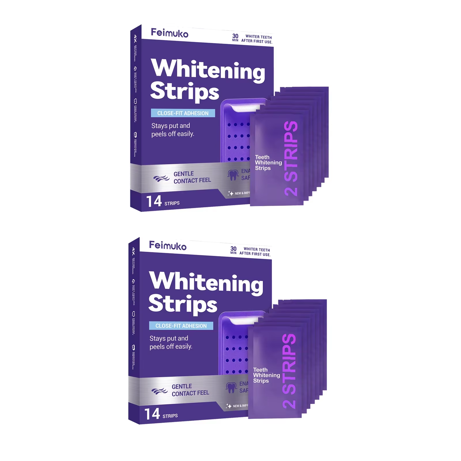 Feimuko - Purple Teeth Whitening Strips